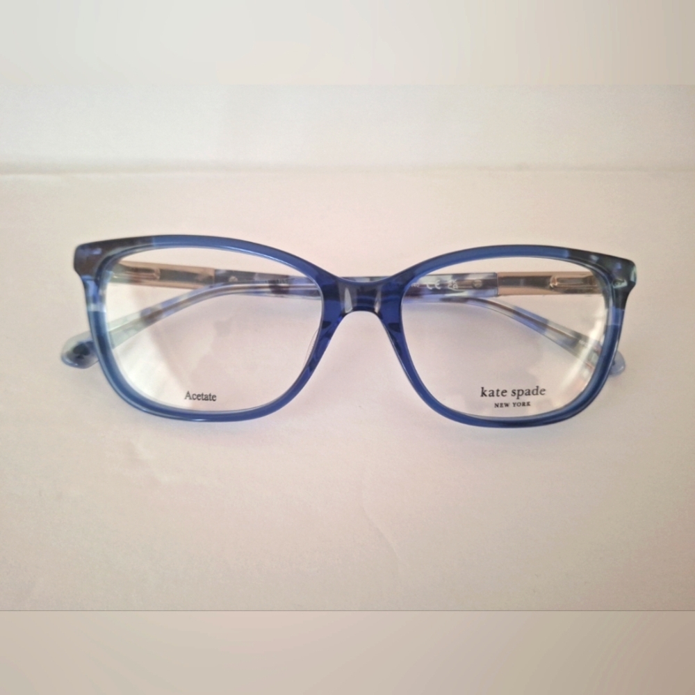 New Kate Spade AMABELLA/G JP B 55 Frames Blue Spring Hinges Eyeglasses.